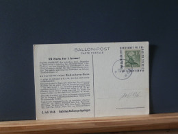1O6/176  CP  DANMARK  1948 BALLONPOST - Storia Postale