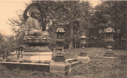 BELGIQUE - Mariemont - Parc - Lanternes Et Bouddha Laponais - Carte Postale Ancienne - Autres & Non Classés