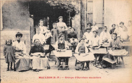 64-MAULEON- GROUPE D'OUVRIER SANDALIERS - Mauleon Licharre