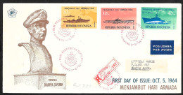 Indonesia/Indonésie: FDC, Raccomandata, Registered, Recommandè, Flotta Navale Indonesiana, Indonesian Naval Fleet, Flott - Otros (Mar)