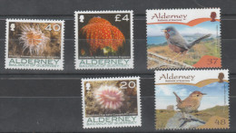 Alderney - LOT - 5 Stamps ( Flora Fauna ) MNH** - Alderney