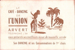 ARVERT (17-Charente-Maritime) Calendrier 1956 " Café-Dancing De L' UNION " - Petit Format : 1941-60