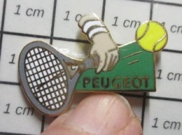 715A  Pin's Pins / Beau Et Rare / SPORTS / OPEN PEUGEOT TENNIS Par DEMONS & MERVEILLES - Tenis