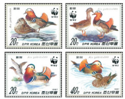 North Korea 1987  Mandarin Ducks ( Perf) MNH - Corée Du Nord