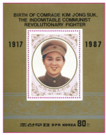 North Korea 1987  70th Birthday Of Kim Jong Suk, Anti-Japanese Heroine ( Perf) MNH - Corée Du Nord