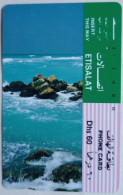 USA Etisalat Dhs. 60 Tamura Card - Rocky Sea Shore - Verenigde Arabische Emiraten