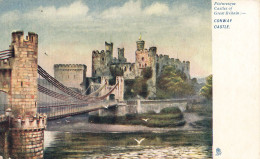 ROYAUME-UNI - Picturesque Castles Of Great Britain - Conway Castle - Vue Au Loin Du Château - Carte Postale Ancienne - Sonstige & Ohne Zuordnung