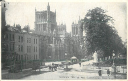 England Bristol Queen's Statue & Cathedral - Bristol