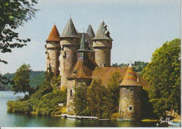 CHÂTEAU  DE  VAL  XVE  - COMMUNE DE LANOBRE  515 ) SUR LE LAC DE  BORT  LES  ORGUES  - CPM  ( 24 / 2 / 167 ) - Castelli