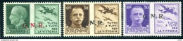 Propaganda Di Guerra "GNR" Cent. 25, 30 E 50 "Aviazione" Con Varietà "N" - Ongebruikt