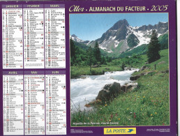 Almanach  Calendrier  P.T.T  - La Poste - 2005 - Massif Des Aravis -  Aiguille De La Pennaz - Petit Format : 2001-...