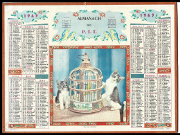 Almanach  Calendrier  P.T.T  - La Poste -1963  - Chat - Small : 1961-70