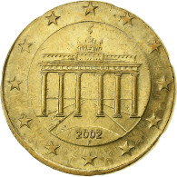 République Fédérale Allemande, 50 Euro Cent, Error Overstruck On 20 Cent - Variétés Et Curiosités