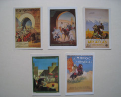 Cartes Vintages Reproductions D'affiches Orientalistes, éditions MALIKA, CASABLANCA - Collections & Lots