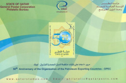 QATAR.  - 2010- POSTAL STAMP BULLETIN OF 50th ANNIVERSARY OF OPEC AND TECHNICAL DETAILS. - Qatar