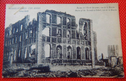 IEPER  -  YPRES  - Ruines De L'Ecole Moyenne , Rue De La Bouche - Ieper