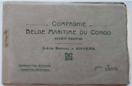 Carnet De Cartes Complet - Compagnie Belge Maritime Du Congo - 1è Série - Cartes Postales Anciennes - Congo Belga