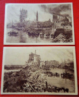 IEPER - YPRES -  Lot Van 2 Postkaarten : Panorama Van De Slag Van De Yser  ( A. Bastien ) - Ieper