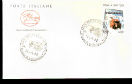 1996 BUSTA CON ANNULLO FDC  Traversata Transcontinentale, Via Terra, Dall'Italia Agli Stati Uniti D'America. - Camions