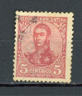 ARGENTINE : SAN MARTIN  - N° Yvert 137 Obli. - Used Stamps