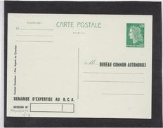 France Entiers Postaux - Type Marianne De Cheffer - Carte Postale Bureau Commun Automobile - AK Mit Aufdruck (vor 1995)