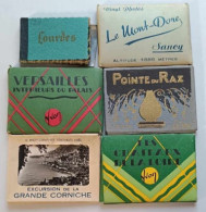 Lot De 6 Carnets De Vues - Lourdes - Chateaux De La Loire - Versailles - Pointe Du Raz ... - Cartes Postales Anciennes - Sonstige & Ohne Zuordnung