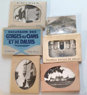 Lot De 6 Carnets De Vues -Chapelle Royale De Dreu - Chinon -  Puy Ce Dome - Paris ...- Cartes Postales Anciennes - Ohne Zuordnung