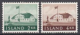 ISLANDIA EDIFICIOS 1958 Yv 287/8 MNH - Nuovi