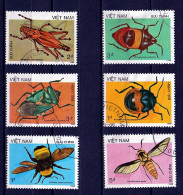 Viet-Nam 1986 Insectes, 6 Val ° - Andere & Zonder Classificatie