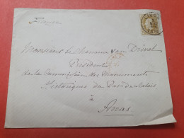 Belgique - Enveloppe De Liège Pour Arras En 1879 - Réf 3442 - 1869-1883 Léopold II