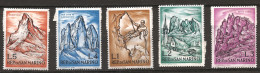 Saint-Marin 1962 N° 552 / 6 Inc ** Randonnée, Alpinisme, Mousqueton, Eglise, Sassolungo, Mont Cervin, Titano, Lavaredo - Ungebraucht