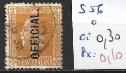 NOUVELLE-ZELANDE SERVICE 56 Oblitéré Côte 0.30 € - Servizio