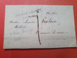 Cursive De Villers Bocage Sur Lettre Avec Texte Pour St Maurice Lès Amiens En 1839 - Réf 3455 - 1801-1848: Precursores XIX