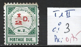 NOUVELLE-ZELANDE TAXE 1 II Oblitéré Côte 3 € - Postage Due