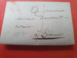 Marque Postale De Amiens Sur Lettre Avec Texte Pour Péronne En 1817 - Réf 3458 - 1801-1848: Precursores XIX