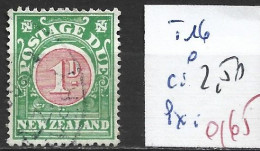 NOUVELLE-ZELANDE TAXE 16 Oblitéré Côte 2.50 € - Postage Due