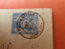 Sage 15ct Perforé CA Sur Lettre Avec Texte De Charleville Pour Vrigne Aux Bois En 1882 - Réf 3463 - Briefe U. Dokumente