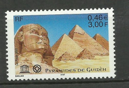 France  Service  N°124  Pyramides De Guizeh  Et Sphinx    Neuf   * * B/TB  Voir Scans Soldé  ! ! - Aegyptologie