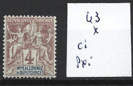 NOUVELLE-CALEDONIE 43 * Côte 3.25 € - Neufs