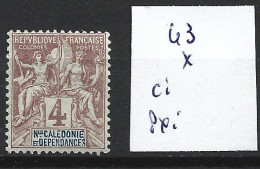 NOUVELLE-CALEDONIE 43 * Côte 3.25 € - Unused Stamps