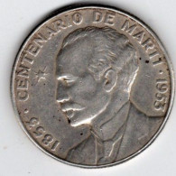 Monnaie -  CUBA - 50 Centarios Argent 1953  - Sup - Cuba