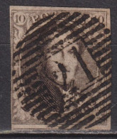 Timbre Oblitéré De Belgique Médaillon De 1851 N° 6 - 1849-1865 Medaillen (Sonstige)
