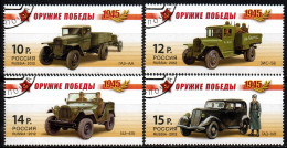 Rußland 2012 - Mi.Nr. 1801 - 1804 - Gestempelt Used - Militär Military Fahrzeuge Cars - Used Stamps