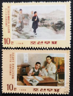 Corée Du Nord 1968 The 56th Anniversary Of The Birth Of Kim II Sung, 1912-1994 - His Childhood  Stampworld N° 911 Et 914 - Corée Du Nord