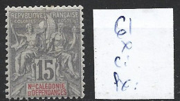 NOUVELLE-CALEDONIE 61 * Côte 22 € - Unused Stamps