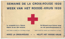 Belgisch Congo Belge Carnet Croix-Rouge De 6 CP 1928 - Congo Belge