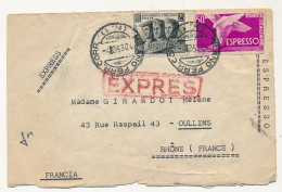 ITALIE - Enveloppe Affr Composé - Obl "Milano Ferr. Corr N°1" - EXPRES - 5/2/1953 - 1946-60: Marcofilia