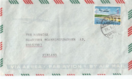 GOOD MOZAMBIQUE Postal Cover To FINLAND 1969 - Good Stamped: Dam Bridge ; Airplane - Mozambique