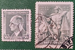 CECOSLOVACCHIA   1937-38 BENES-20TH DOSS ALTON - Used Stamps