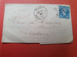 Lettre Avec Texte De Paris Pour Sedan En 1865 - Réf 3478 - 1849-1876: Classic Period